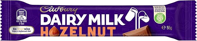 Cadbury Dairy Milk Hazelnut Chocolate Bar, 42 x 55 Grams - Image 3